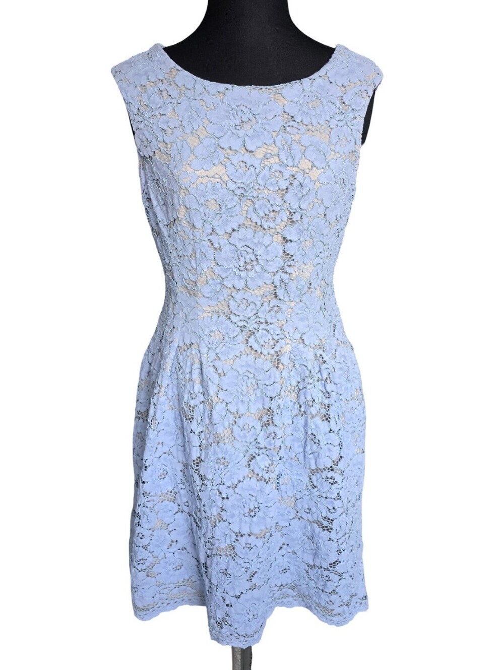 Vince Camuto Light Blue Lace Mini Dress